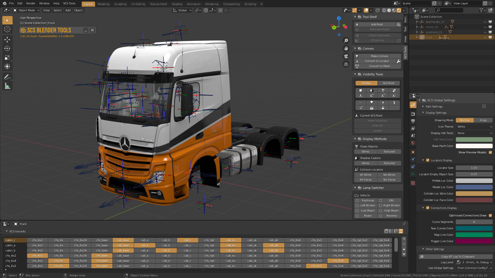 Tool ets 2. Грузовик в блендере. Модели грузовиков в блендер. Blender инструменты. Блендер 3д.